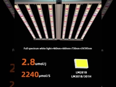 태양광 LED 성장 조명 UV 900w LED 성장 조명 전체 스펙트럼 식물 재배를 위한 필수 조명